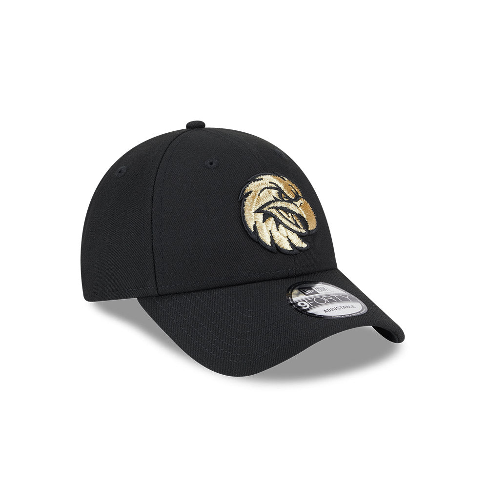 Manly Warringah Sea Eagles Hat - NRL 2025 Black Gold 9forty Snapback Cap - New Era